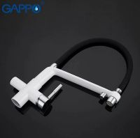 Смеситель для кухни Gappo G4398-9 Белый Черный — фото 3, Смесители для кухни