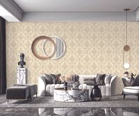 Обои Bernardo Bartalucci Carnazza 5056-6 Винил на флизелине (1,06*10) Бежевый, Классическая лилия/Орнамент — фото 3, Обои для стен