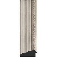 Зеркало Evoform Exclusive 116х56 BY 1247 с фацетом в багетной раме - Римское серебро 88 мм — фото 3, Мебель для ванной