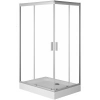 Душевой уголок AM.PM Gem 120x90 W90G-404-120290-MT профиль Хром матовый стекло прозрачное — фото 1, Душевые уголки