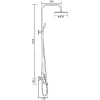 Товар: Душевая система Frap F2418 Хром - фото 11 Душевая система Frap F2418 Хром — фото 11, Душевые стойки