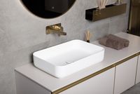 Раковина-чаша Boheme Corian Slim 60 879-60-MW Белая матовая — фото 4, Раковины