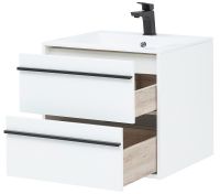 Товар: Тумба с раковиной Aquanet Lino 60 271943 подвесная Белая матовая - фото 5 Тумба с раковиной Aquanet Lino 60 271943 подвесная Белая матовая — фото 5, Мебель для ванной