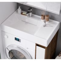 Тумба под раковину Aquaton Лондри 80 1A267101LHDR0 Дуб Рустикальный без фасада — фото 12, Мебель для ванной