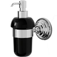 Дозатор для жидкого мыла Devon&Devon Black Diamond BLKD530CRNE Хром Черный — фото 1, Дозаторы