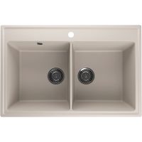 Кухонная мойка Ulgran Quartz Ruma 780-02 Лен — фото 1, Кухонные мойки