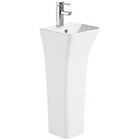 Раковина WeltWasser Leerbach 3434 GL-WT 34 10000013331 Белый глянец — фото 1, Раковины напольные