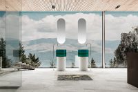 Товар: Раковина Abber Kristall 45 AT2701White-Aquamarin Белая Бирюзовая - фото 3 Раковина Abber Kristall 45 AT2701White-Aquamarin Белая Бирюзовая — фото 3, Раковины напольные