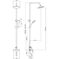 Товар: Душевая система Orange OneLife P01-911b Черная матовая - фото 4 Душевая система Orange OneLife P01-911b Черная матовая — фото 4, Душевое оборудование. Душевая программа