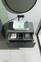 Тумба под раковину Allen Brau Infinity 85 1.21002.AM подвесная Антрацит матовый — фото 30, Тумбы под раковину