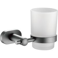 Стакан для зубных щеток Belz B905 B90506 Вороненая сталь — фото 1, Мыльницы