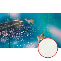 Фреска Ortograf Животные 33509 Фактура флок FLK Флизелин (4,2*2,4) Синий, Животные/Живопись — фото 1, Фрески