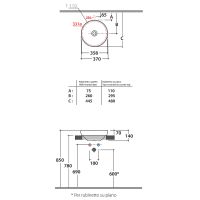 Товар: Раковина-чаша Globo T-Edge 37 B6T38.BI*0 Белая - фото 3 Раковина-чаша Globo T-Edge 37 B6T38.BI*0 Белая — фото 3, Раковины
