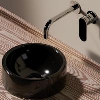 Раковина-чаша Flaminia Mini Twin 27 5059222NER Черная — фото 1, Раковины