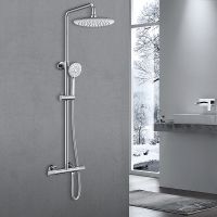 Товар: Душевая система Vincea Desire VSFS-1D0TCH с термостатом Хром - фото 5 Душевая система Vincea Desire VSFS-1D0TCH с термостатом Хром — фото 5, Душевые стойки