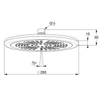 Верхний душ Kludi Freshline 6751105-00 Хром — фото 3, Верхние души