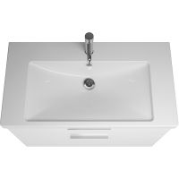 Тумба с раковиной Burgbad Eqio 95 SEYQ093F2009G0146C001*1 Белая глянцевая — фото 2, Мебель для ванной