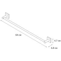 Полотенцедержатель Fixsen Lux Satin FX-16001A Сатин — фото 3, Полотенцедержатели