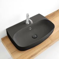 Товар: Раковина Kerasan Nolita 50 534031*1 Черная матовая - фото 5 Раковина Kerasan Nolita 50 534031*1 Черная матовая — фото 5, Раковины