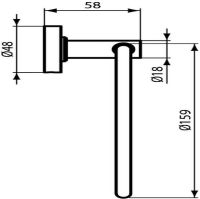 Товар: Кольцо для полотенец Ideal Standard IOM A9130XG Черный шелк - фото 2 Кольцо для полотенец Ideal Standard IOM A9130XG Черный шелк — фото 2, Полотенцедержатели