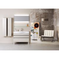 Шкаф пенал Aqwella 5 Stars Анкона 35 An.05.35/А Акация — фото 3, Мебель для ванной