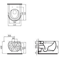 Товар: Унитаз биде Bien Pent PNKA052N1VP1W5000 подвесной с сиденьем Микролифт - фото 4 Унитаз биде Bien Pent PNKA052N1VP1W5000 подвесной с сиденьем Микролифт — фото 4, Унитазы