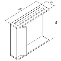 Товар: Зеркало со шкафом AM.PM Like 80 L M80MPL0801WG с подсветкой Белый - фото 10 Зеркало со шкафом AM.PM Like 80 L M80MPL0801WG с подсветкой Белый — фото 10, Мебель для ванной