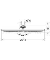 Товар: Верхний душ Grohe Rainshower Cosmopolitan 27477000 Хром - фото 10 Верхний душ Grohe Rainshower Cosmopolitan 27477000 Хром — фото 10, Верхние души