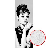 Фотообои Divino A-083 Фактура фреска Винил на флизелине (1*2,7) Белый/Черный, Люди — фото 1, Обои для стен