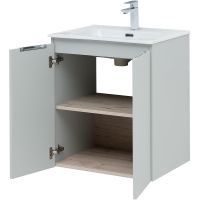 Товар: Тумба под раковину Aquanet Алвита New 60 277524 подвесная Серая матовая - фото 2 Тумба под раковину Aquanet Алвита New 60 277524 подвесная Серая матовая — фото 2, Тумбы под раковину