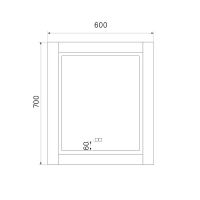 Зеркало Iddis Oxford 60 ЗЛП111 с подсветкой Белое — фото 4, Зеркала в ванную комнату