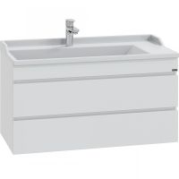 Тумба под раковину СанТа Марс 100 700299 подвесная Белый — фото 1, Тумбы под раковину