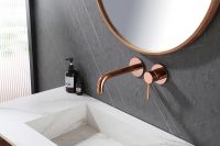Смеситель для раковины Abber Wasser Kreis AF8112RG Розовое золото — фото 2, Смесители