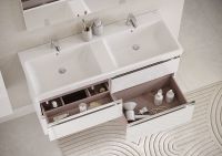 Товар: Тумба под раковину Roca The Gap 120 ZRU9307637 подвесная Белый глянец - фото 6 Тумба под раковину Roca The Gap 120 ZRU9307637 подвесная Белый глянец — фото 6, Мебель для ванной