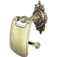 Держатель туалетной бумаги Bronze de Luxe Royal R25003 с крышкой Бронза — фото 2, Держатели туалетной бумаги