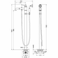 Товар: Смеситель для ванны Aquatek Классик AQ1545PG Полированное золото - фото 8 Смеситель для ванны Aquatek Классик AQ1545PG Полированное золото — фото 8, Смесители напольные