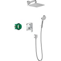 Душевая система Hansgrohe Crometta E 27957000 Хром — фото 1, Встраиваемые душевые комплекты