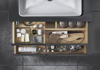 Товар: Тумба под раковину Excellent Tuto 80 MLEX.0103.800.GRBL подвесная Серый Дуб - фото 2 Тумба под раковину Excellent Tuto 80 MLEX.0103.800.GRBL подвесная Серый Дуб — фото 2, Мебель для ванной