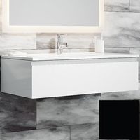 Тумба с раковиной SanVit Авеню-1 100 kavenu1100 в цвете Ral подвесная Черный глянец — фото 1, Тумбы с раковиной