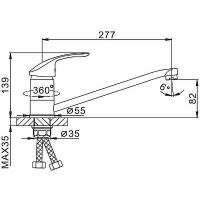 Товар: Смеситель для кухни Frap H21 F4921 Хром - фото 12 Смеситель для кухни Frap H21 F4921 Хром — фото 12, Смесители