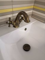 Смеситель для раковины Rav Slezak Morava retro MK328.5SM Бронза — фото 3, Смесители для раковины