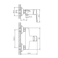 Смеситель для душа Koller Pool Line LN0450 Хром — фото 2, Смесители