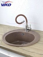 Товар: Смеситель для кухни Viko V-4458 Нержавеющая сталь Коричневый - фото 4 Смеситель для кухни Viko V-4458 Нержавеющая сталь Коричневый — фото 4, Смесители для кухни