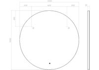 Зеркало Vigo Otti Classic 100 z.OTT.100.Classic с подсветкой с сенсорным выключателем — фото 6, Зеркала в ванную комнату