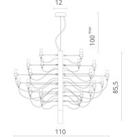 Товар: Люстра Divinare Molto 8030/02 LM-50 Хром - фото 3 Люстра Divinare Molto 8030/02 LM-50 Хром — фото 3, Люстры