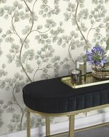 Обои RASCH Garden 866902 Винил на флизелине (0,53*10,05) Белый/Зеленый/Коричневый, Листья — фото 5, Обои для стен