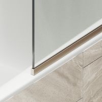 Товар: Шторка на ванну Maybah Glass MGV-130-2у 340x1400 в узком профиле Бронза стекло сатиновое - фото 6 Шторка на ванну Maybah Glass MGV-130-2у 340x1400 в узком профиле Бронза стекло сатиновое — фото 6, Неподвижные шторки для ванной