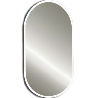 Зеркало Silver Mirrors Виола 50 LED-00002355 с подсветкой Черное с сенсорным выключателем и диммером — фото 1, Мебель для ванной