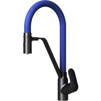 Смеситель для кухни AM.PM Like F8007827 Черный матовый Синий — фото 16, Смесители для кухни