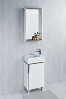 Зеркало Aquaton Бэлла 46 1A221702BBAZ0 с подсветкой Белое Джарра — фото 3, Зеркала в ванную комнату